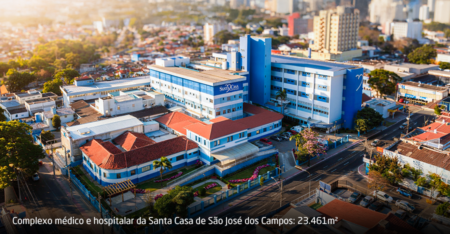 Fachada da Santa Casa de São José dos Campos
